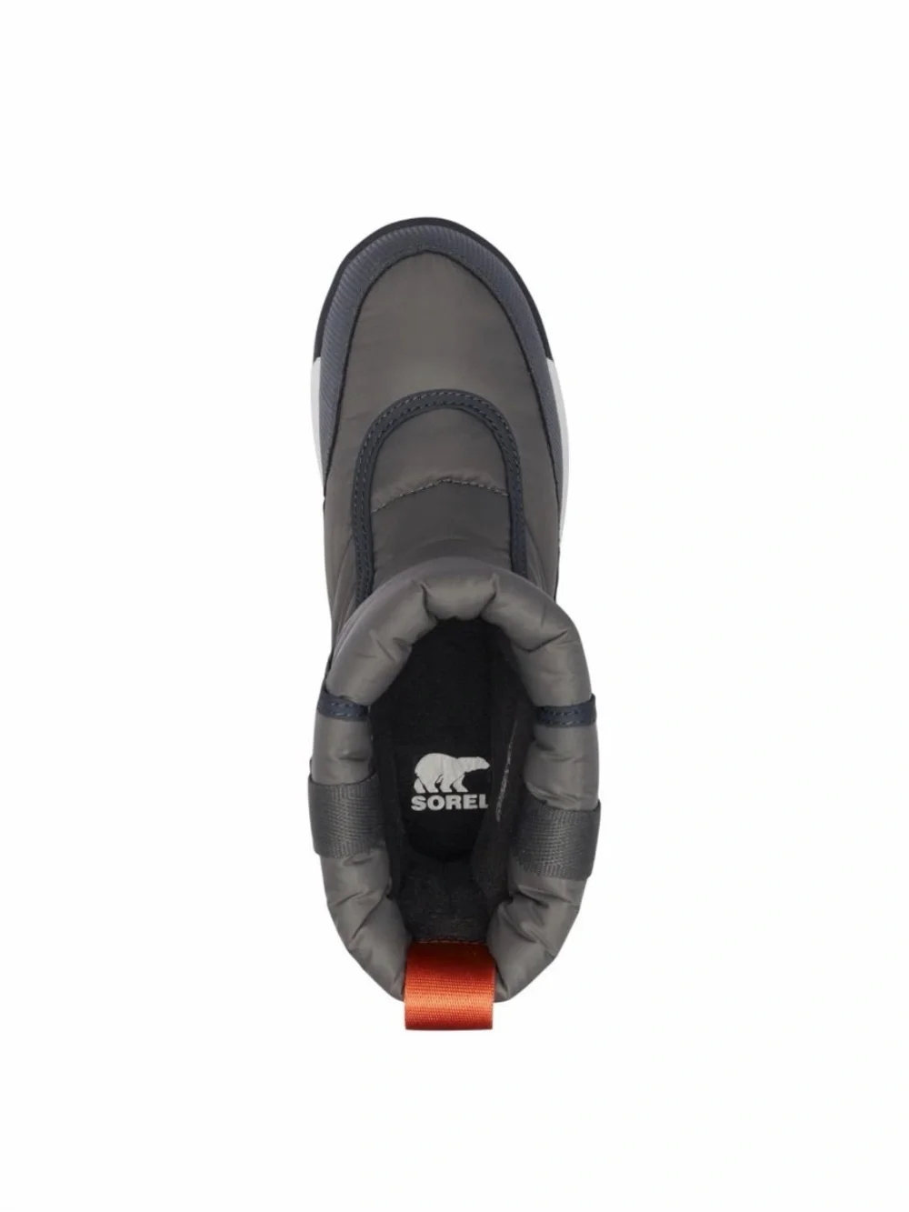 🐾 Sorel Kids Gray and Red Insulated Puffer Boots